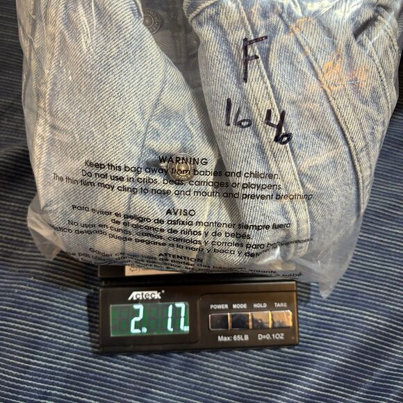 Levi's Trucker Jacket 70306-0214 Mens 44 Vintage 90s Red Tab Denim USA Made - Picture 7 of 7